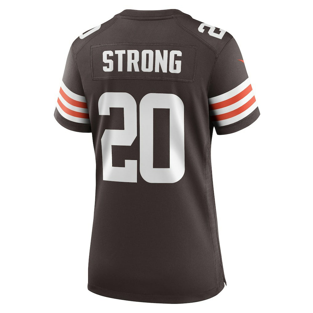 NFL Cleveland Browns Pierre Strong Jr.  Women's Team Game Jersey
