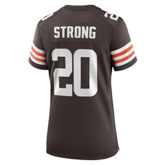NFL Cleveland Browns Pierre Strong Jr.  Women's Team Game Jersey