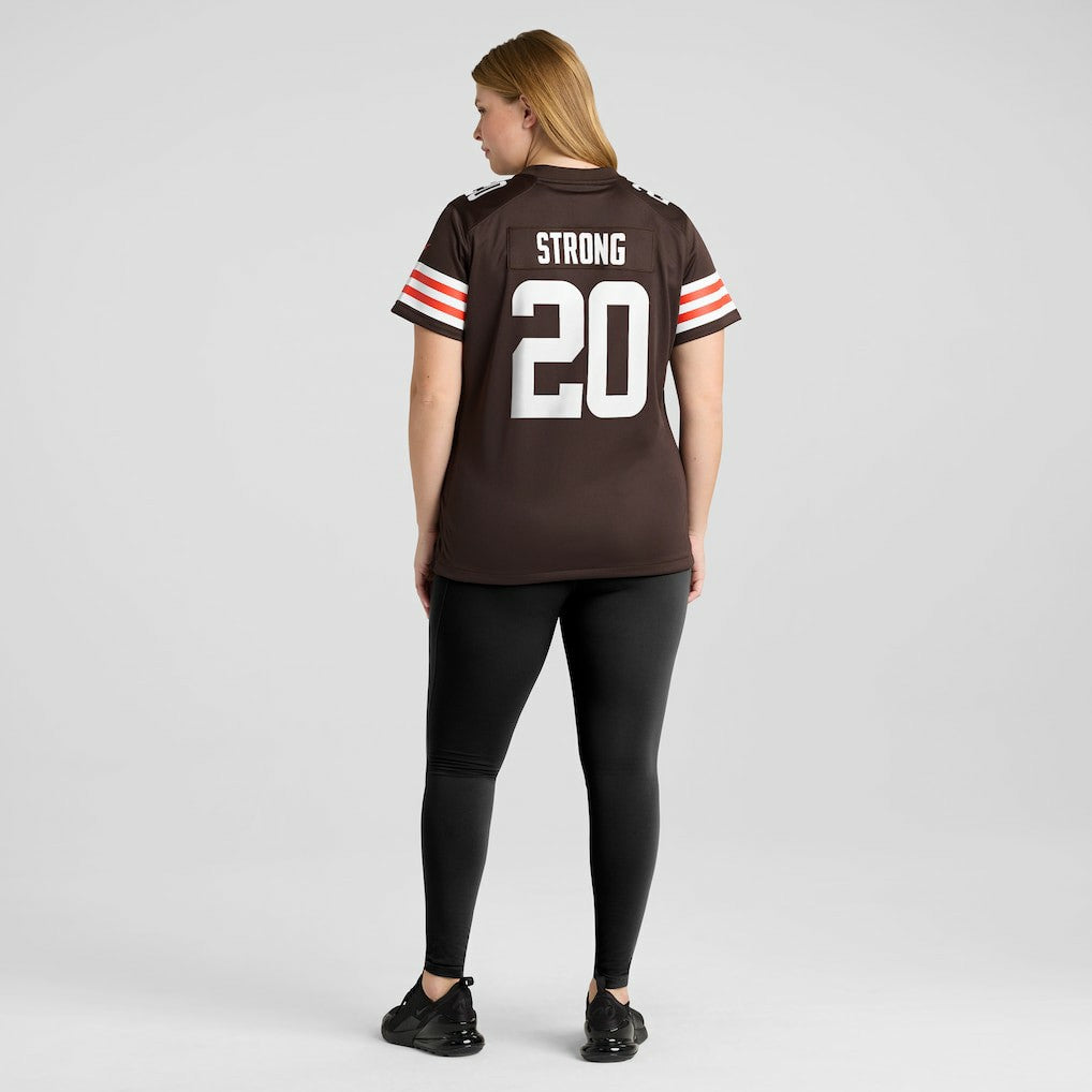 NFL Cleveland Browns Pierre Strong Jr.  Women's Team Game Jersey