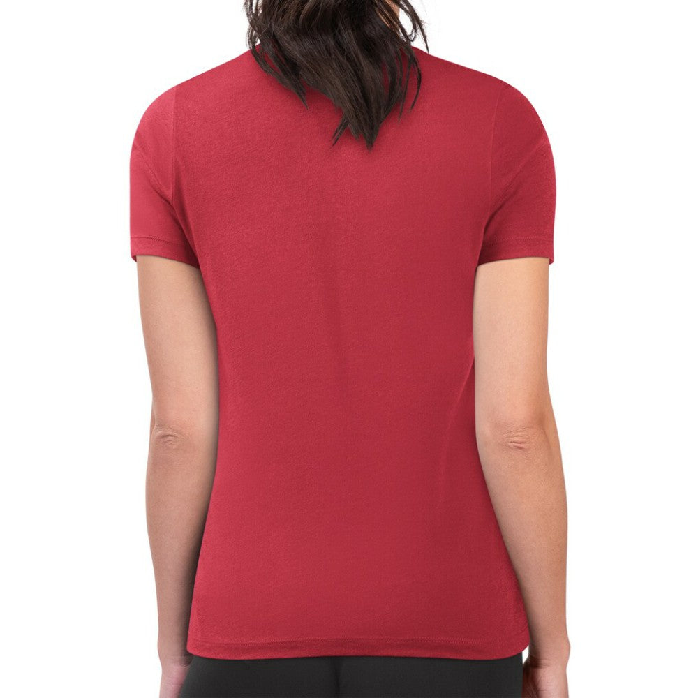 Atlanta Braves G-III 4Her by Carl Banks Women's Super-Slim Fit Lightweight Love Graphic Team T-Shirt - Red