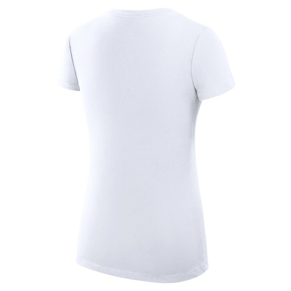 San Diego Padres G-III 4Her by Carl Banks Women's Super-Slim Fit Lightweight Love Graphic Team V-Neck T-Shirt - White