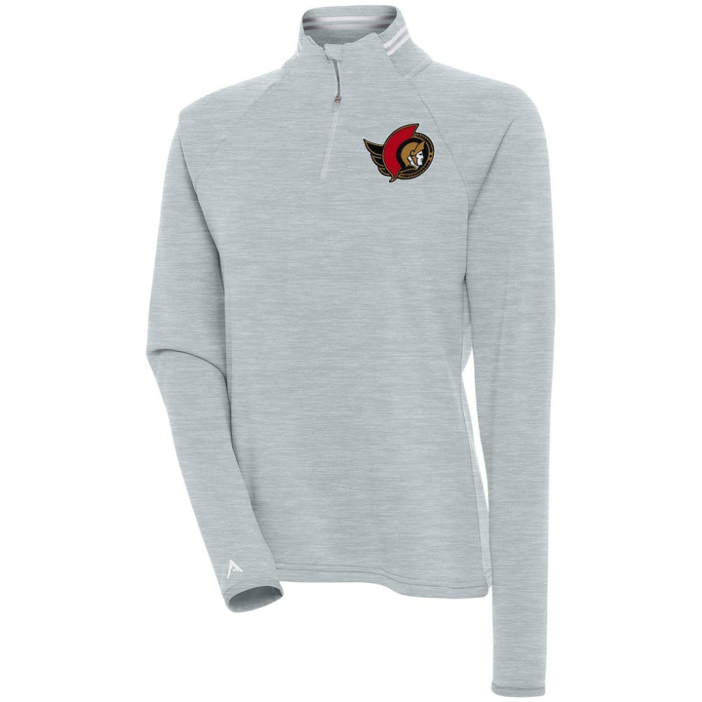 Ottawa Senators Antigua Women's Milo Quarter-Zip Pullover Top