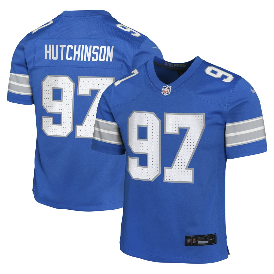 NFL Detroit Lions Aidan Hutchinson  Youth Game Jersey