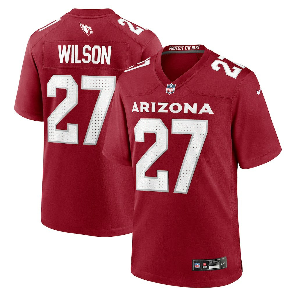 NFL Arizona Cardinals Divaad Wilson  Team Game Jersey