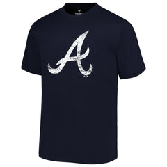 Atlanta Braves Profile Big & Tall Primary Logo T-Shirt - Navy