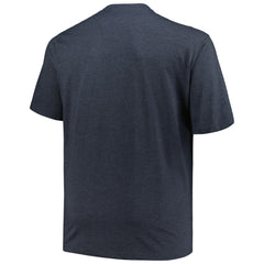 Cleveland Guardians Profile Big & Tall Weathered Logo T-Shirt - Heather Navy