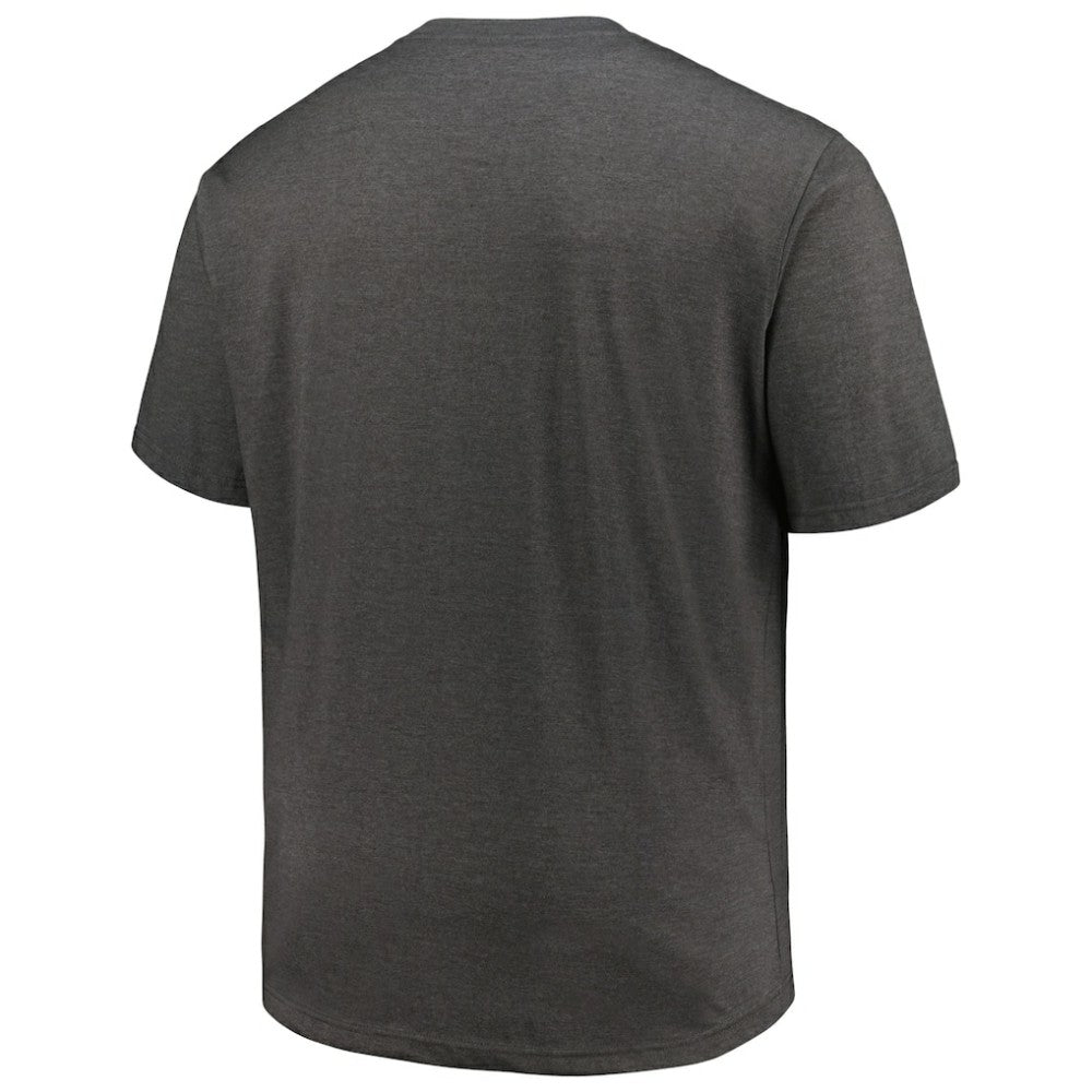 Baltimore Orioles Profile Big & Tall Weathered Logo T-Shirt - Heather Black