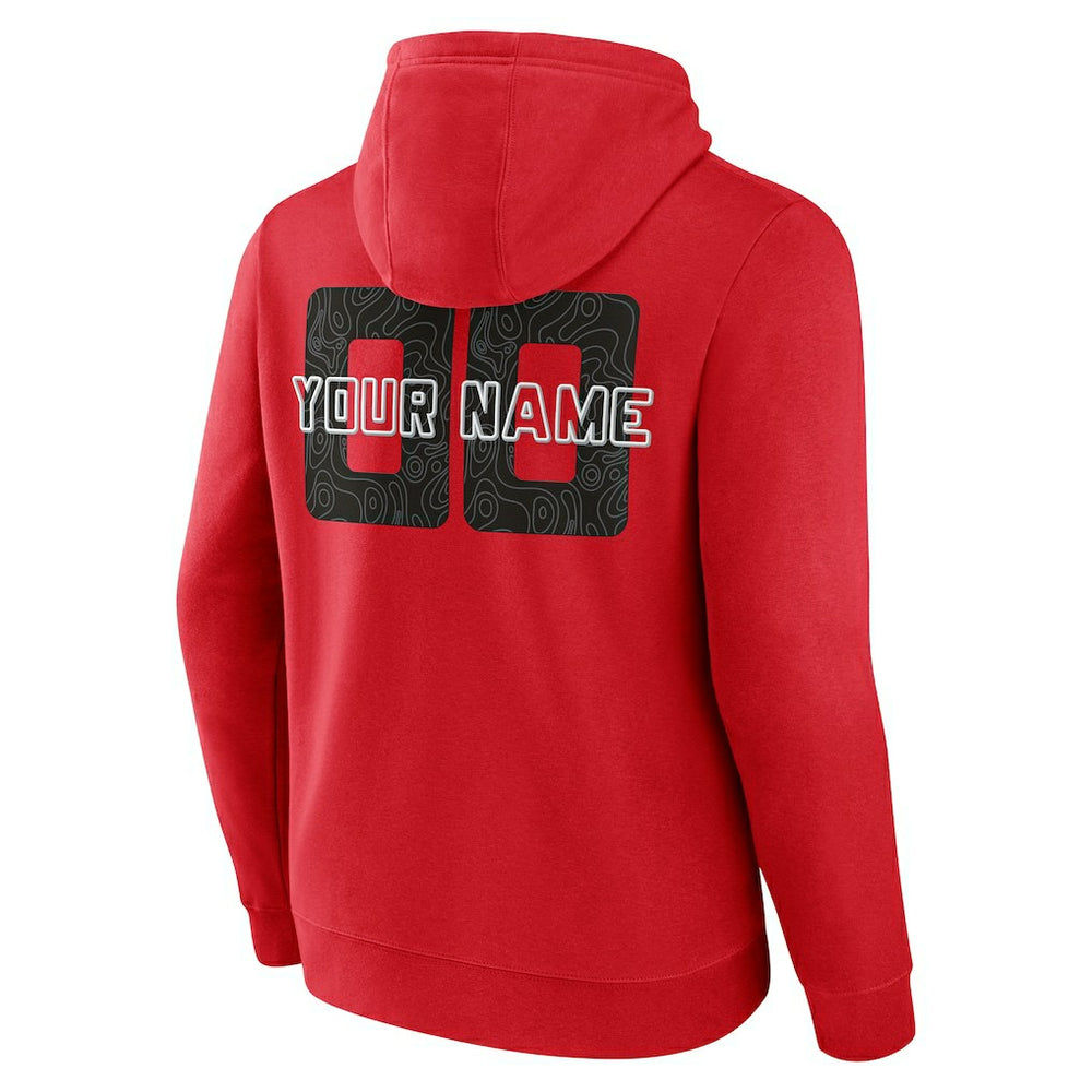 Chicago Bulls Stellar Personalized Name & Number Pullover Hoodie - Red for sale