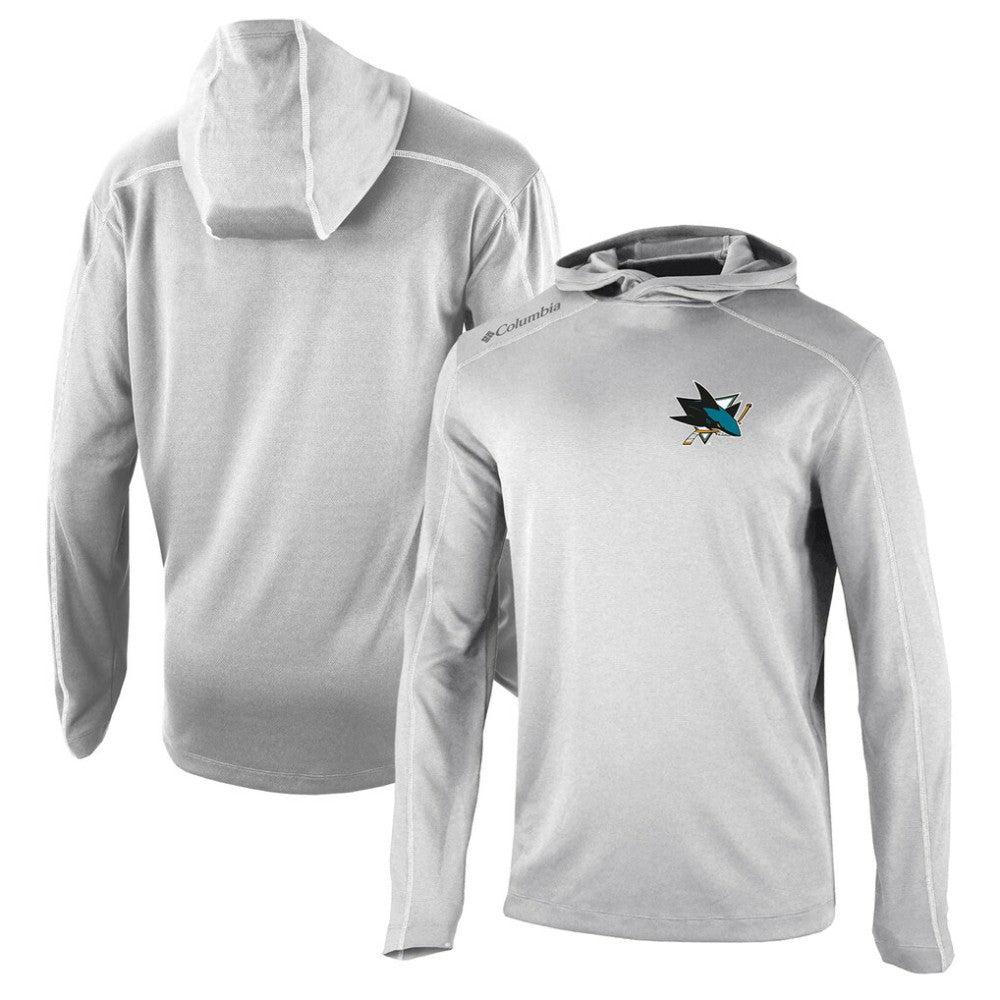San Jose Sharks Columbia Omni-Wick Shotgun Long Sleeve Hoodie T-Shirt