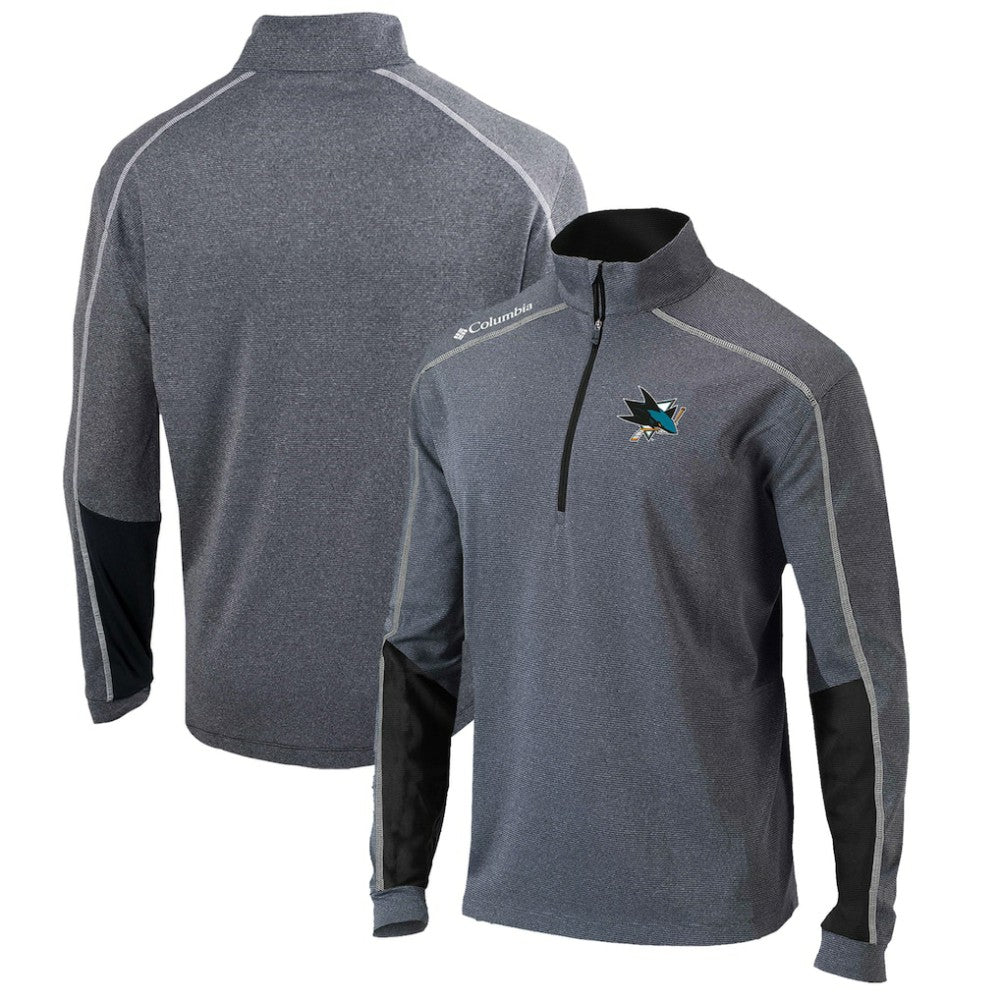 San Jose Sharks Columbia Omni-Wick Shotgun 2.0 Quarter-Zip Pullover Top