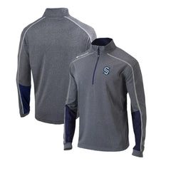Seattle Kraken Columbia Omni-Wick Shotgun 2.0 Quarter-Zip Pullover Top