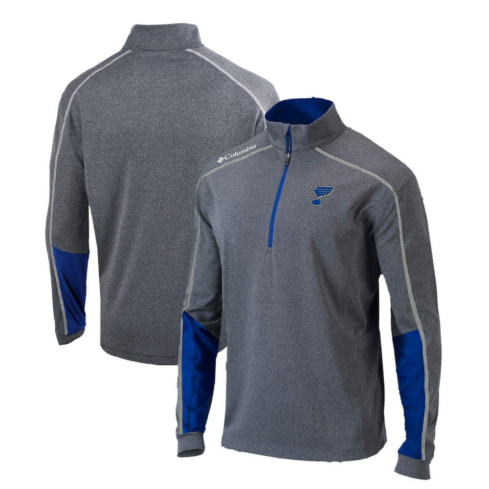 St. Louis Blues Columbia Omni-Wick Shotgun 2.0 Quarter-Zip Pullover Top