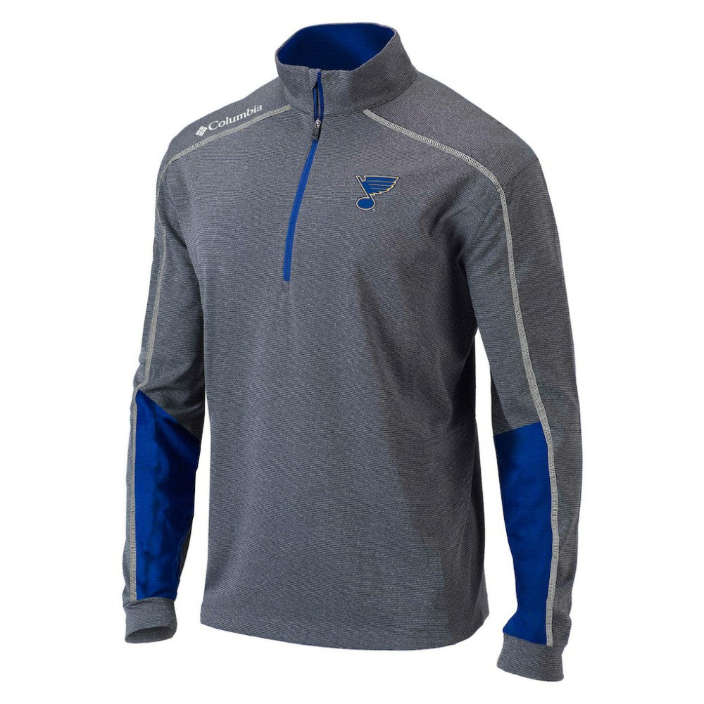 St. Louis Blues Columbia Omni-Wick Shotgun 2.0 Quarter-Zip Pullover Top
