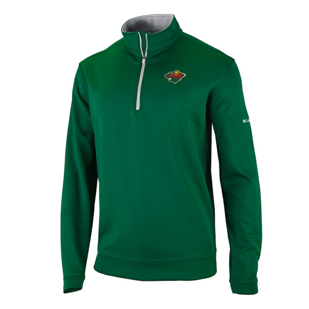 Minnesota Wild Columbia Omni-Wick Wickhams Hills Half-Zip Pullover Top