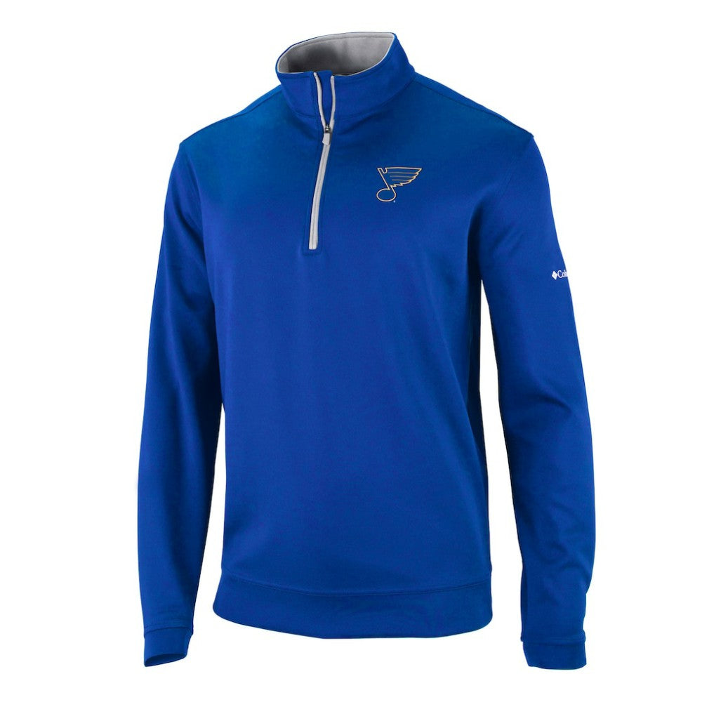 St. Louis Blues Columbia Omni-Wick Wickhams Hills Half-Zip Pullover Top
