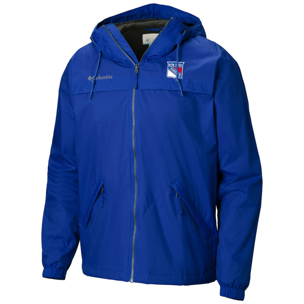 New York Rangers Columbia Oroville Creek Lightweight Full-Zip Windbreaker Jacket