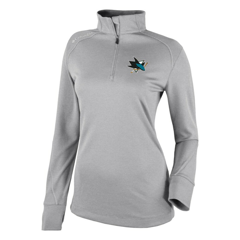 San Jose Sharks Columbia Women's Omni-Wick Shotgun 2.0 Quarter-Zip Pullover Top