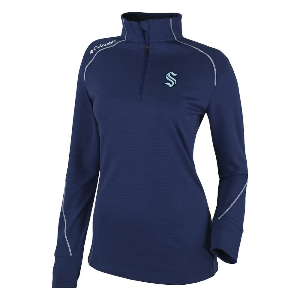 Seattle Kraken Columbia Women's Omni-Wick Shotgun 2.0 Quarter-Zip Pullover Top