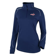 Washington Capitals Columbia Women's Omni-Wick Shotgun 2.0 Quarter-Zip Pullover Top