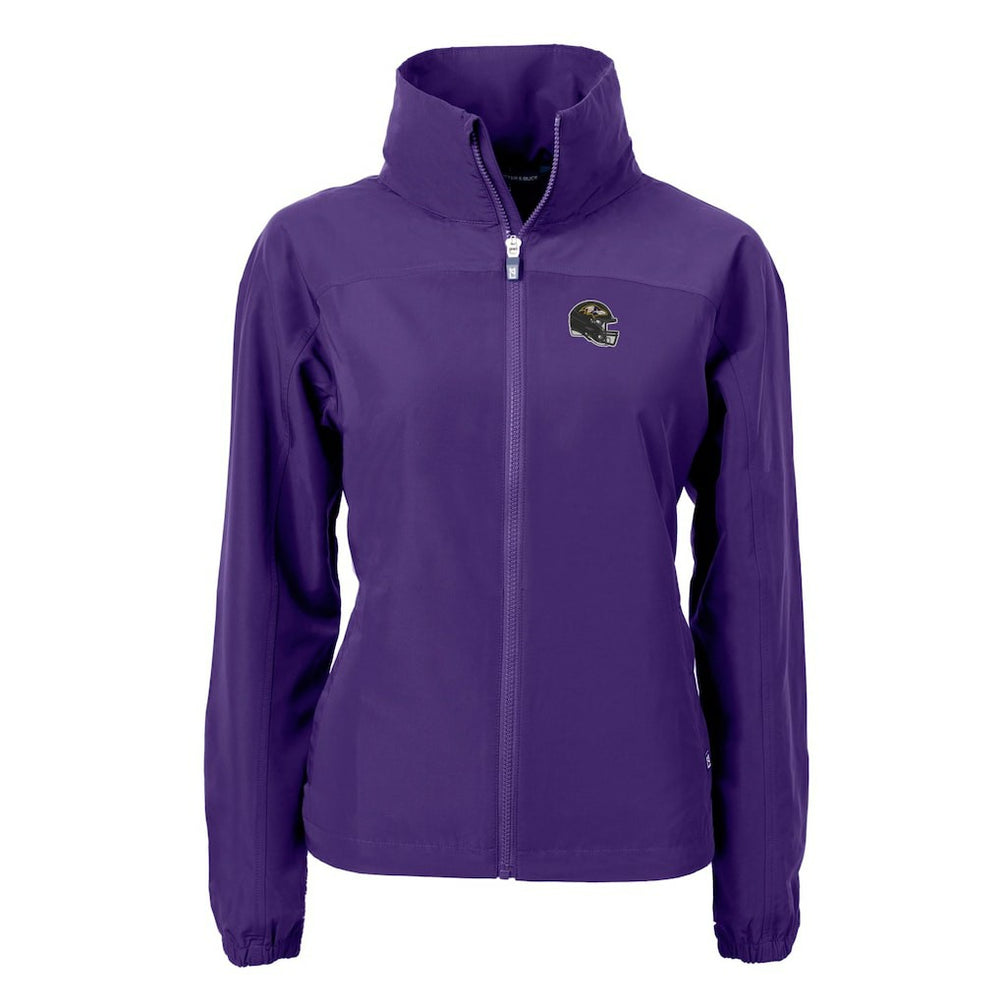 NFL Baltimore Ravens Cutter & Buck Women's Charter Eco Recycled Full-Zip Jacket