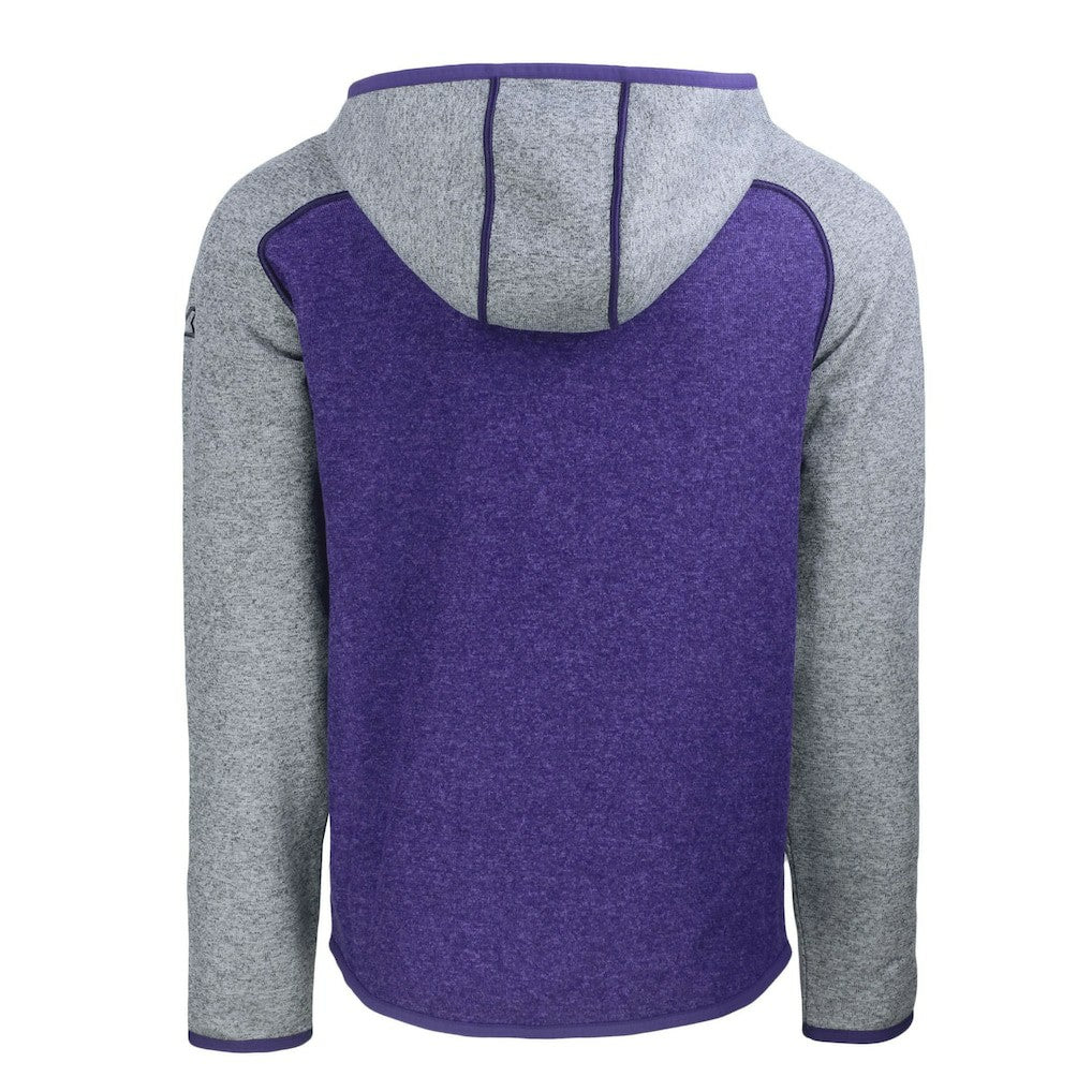 NFL Baltimore Ravens Cutter & Buck Helmet Mainsail Sweater-Knit Full-Zip Hoodie