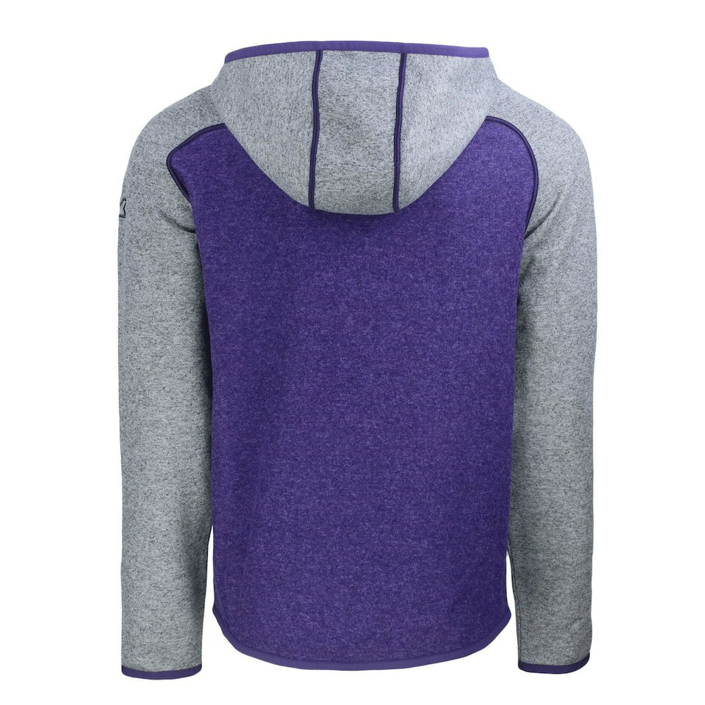 NFL Baltimore Ravens Cutter & Buck Helmet Mainsail Sweater-Knit Full-Zip Hoodie