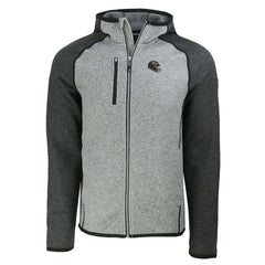 NFL Baltimore Ravens Cutter & Buck Helmet Mainsail Sweater-Knit Full-Zip Hoodie