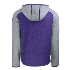 NFL Minnesota Vikings Cutter & Buck Helmet Mainsail Sweater-Knit Full-Zip Hoodie