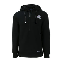NFL Buffalo Bills Cutter & Buck Helmet Roam Eco Half-Zip Recycled Pullover Hoodie