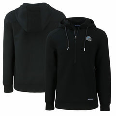 NFL Detroit Lions Cutter & Buck Helmet Roam Eco Half-Zip Recycled Pullover Hoodie