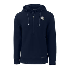 NFL Los Angeles Chargers Cutter & Buck Helmet Roam Eco Half-Zip Recycled Pullover Hoodie