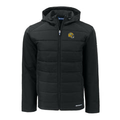NFL Green Bay Packers Cutter & Buck Helmet Big & Tall Evoke Hybrid Eco Softshell Recycled Full-Zip Jacket
