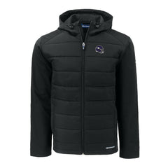 NFL Minnesota Vikings Cutter & Buck Helmet Big & Tall Evoke Hybrid Eco Softshell Recycled Full-Zip Jacket