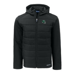 NFL New York Jets Cutter & Buck Helmet Big & Tall Evoke Hybrid Eco Softshell Recycled Full-Zip Jacket