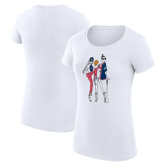 Atlanta Braves G-III 4Her by Carl Banks Women's Super-Slim Fit Lightweight Baseball Girls T-Shirt - White