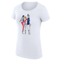 Chicago Cubs G-III 4Her by Carl Banks Women's Super-Slim Fit Lightweight Baseball Girls T-Shirt - White