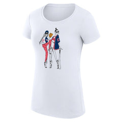 Cleveland Guardians G-III 4Her by Carl Banks Women's Super-Slim Fit Lightweight Baseball Girls T-Shirt - White