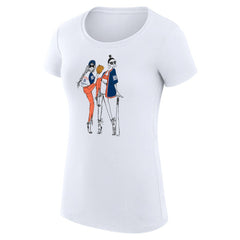 Detroit Tigers G-III 4Her by Carl Banks Women's Super-Slim Fit Lightweight Baseball Girls T-Shirt - White