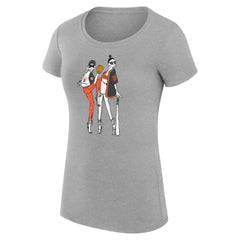 San Francisco Giants G-III 4Her by Carl Banks Women's Super-Slim Fit Lightweight Baseball Girls T-Shirt - Heather Gray