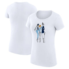 Tampa Bay Rays G-III 4Her by Carl Banks Women's Super-Slim Fit Lightweight Baseball Girls T-Shirt - White