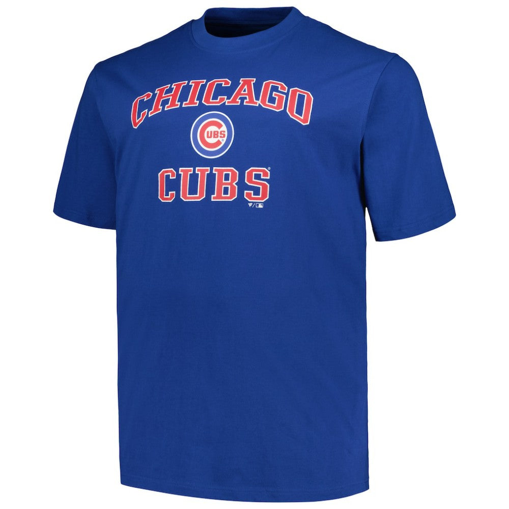 Chicago Cubs Profile Big & Tall Heart & Soul T-Shirt - Royal