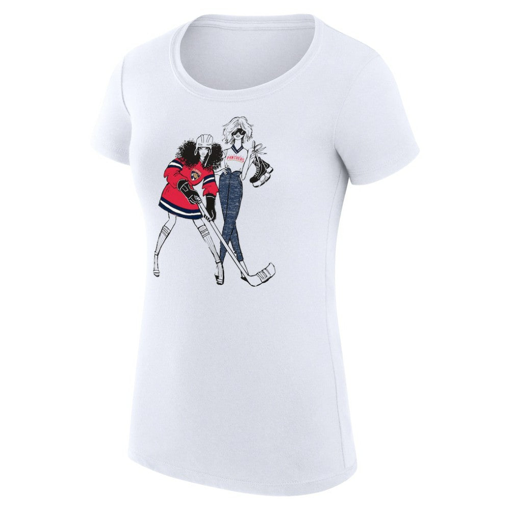 Florida Panthers G-III 4Her by Carl Banks Women's Super-Slim Fit Lightweight Hockey Girls T-Shirt