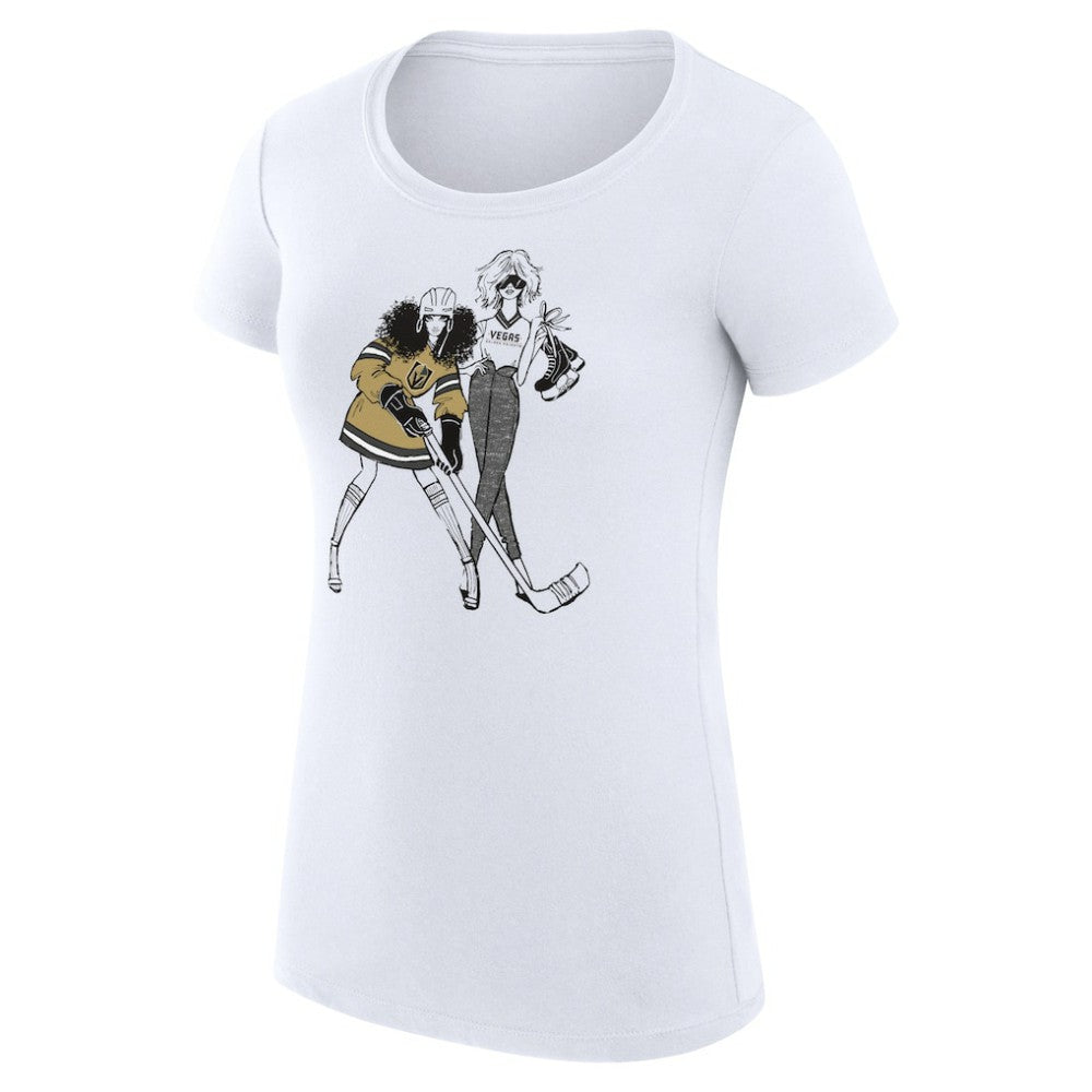 Vegas Golden Knights G-III 4Her by Carl Banks Women's Super-Slim Fit Lightweight Hockey Girls T-Shirt