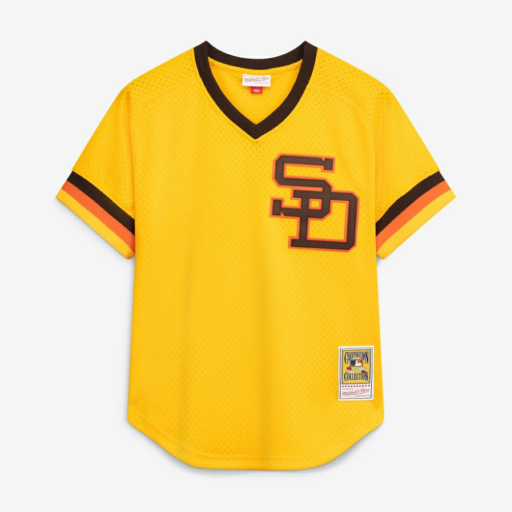 Tony Gwynn San Diego Padres Authentic Batting Practice Jersey - Gold | Mitchell & Ness