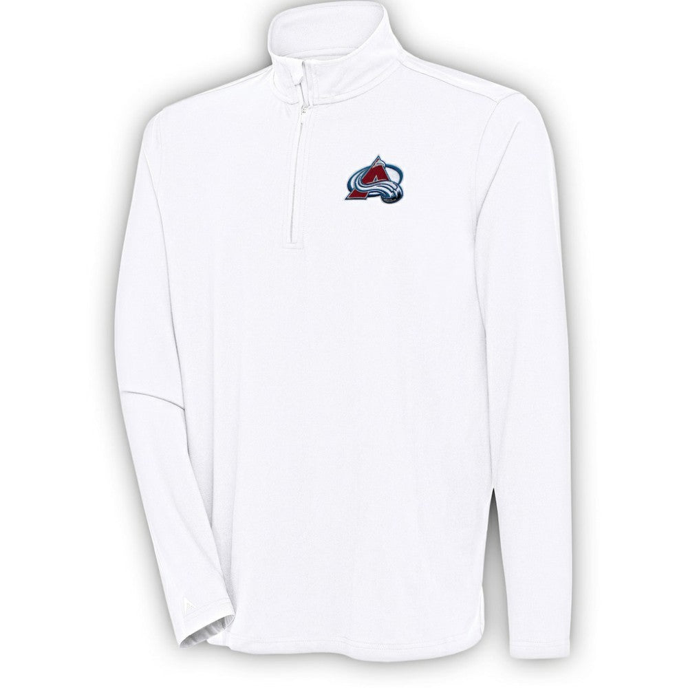 Colorado Avalanche Antigua Hunk Quarter-Zip Pullover Top
