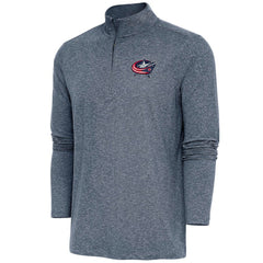Columbus Blue Jackets Antigua Hunk Quarter-Zip Pullover Top