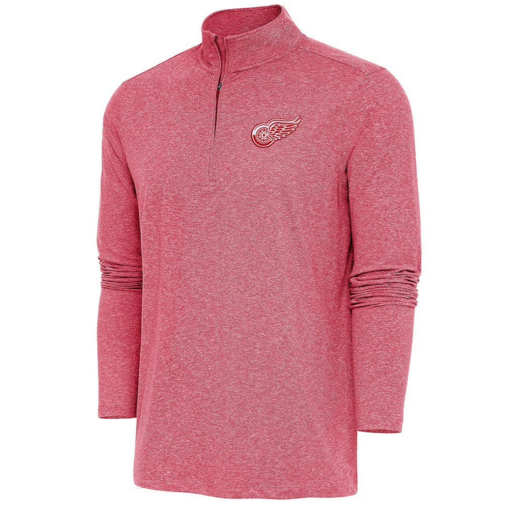 Detroit Red Wings Antigua Hunk Quarter-Zip Pullover Top