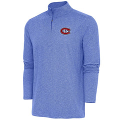 Montreal Canadiens Antigua Hunk Quarter-Zip Pullover Top