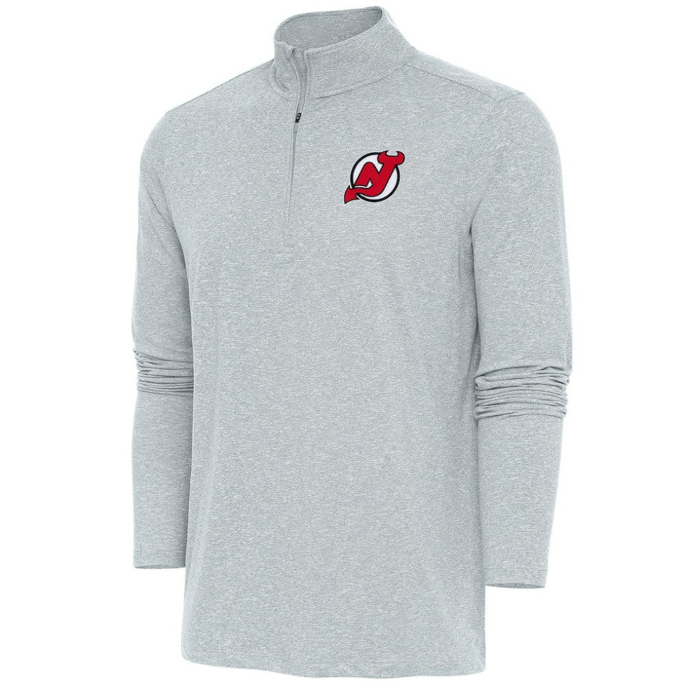 New Jersey Devils Antigua Hunk Quarter-Zip Pullover Top