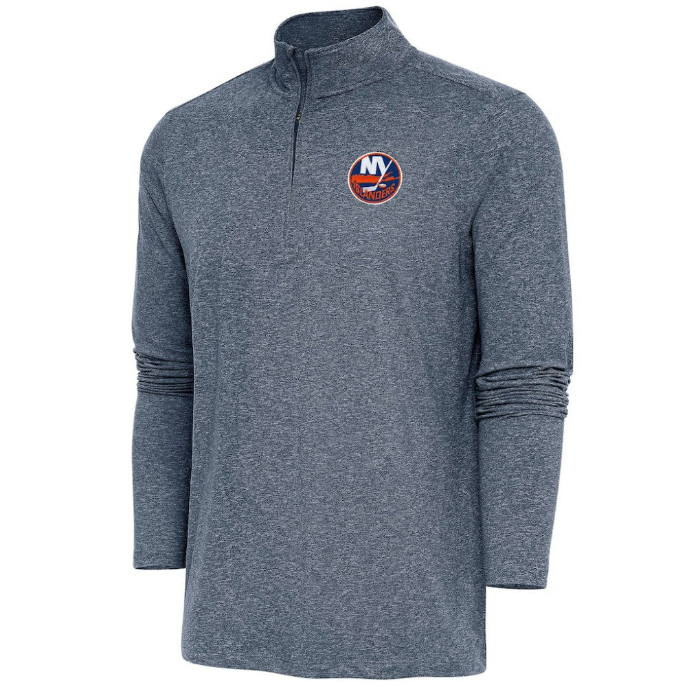 New York Islanders Antigua Hunk Quarter-Zip Pullover Top